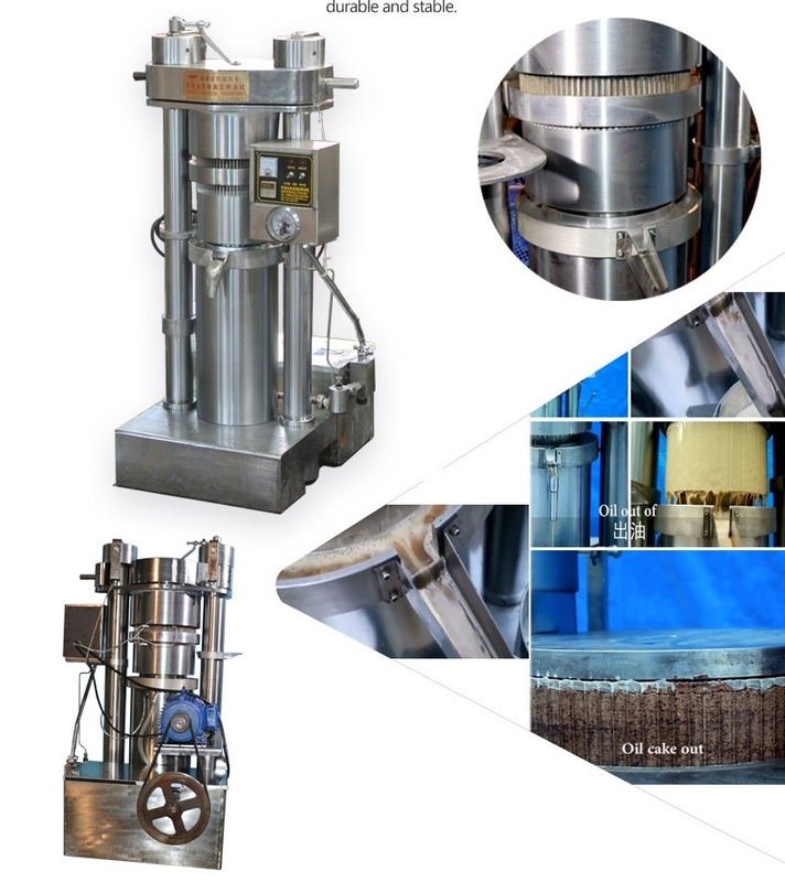 1.1KW Máquina de produção de óleo de gergelim de pressão de óleo hidráulico 6YY-185 Equipamento de processamento de óleo de abacate