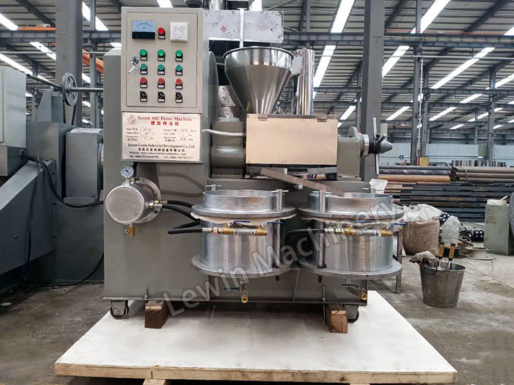 Máquina 50kg/H 1.7*1.2*1.5M da extração da imprensa de óleo do coco do parafuso