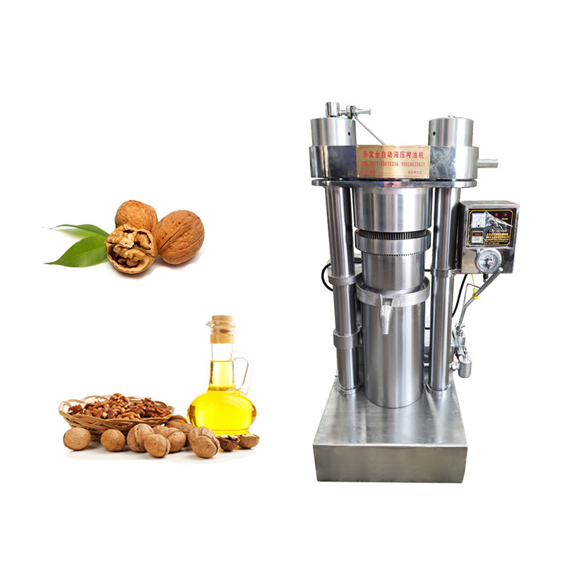 90%-95% de rendimento de óleo Maquina de produção de óleo de cozinha de noz com motor de cobre