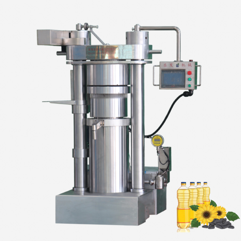 Prensa a frio totalmente automática Pressor de óleo hidráulico 60Mpa Máquinas comerciais para produção de óleo comestível Máquina de extração de óleo de coco de sésamo industrial