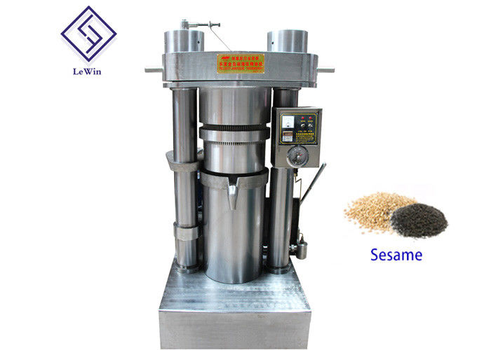 Hydraulic Edible Oil Extraction Machine / Cold Press Oil Extractor High Oil Output