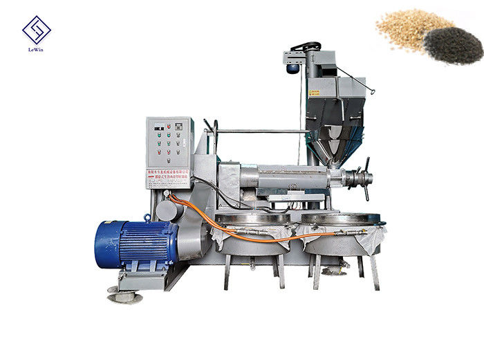 Máquina de prensagem de óleo de parafuso de 92% a 96% com potência de sistema de alimentação de bolo de óleo de 1,5 kW