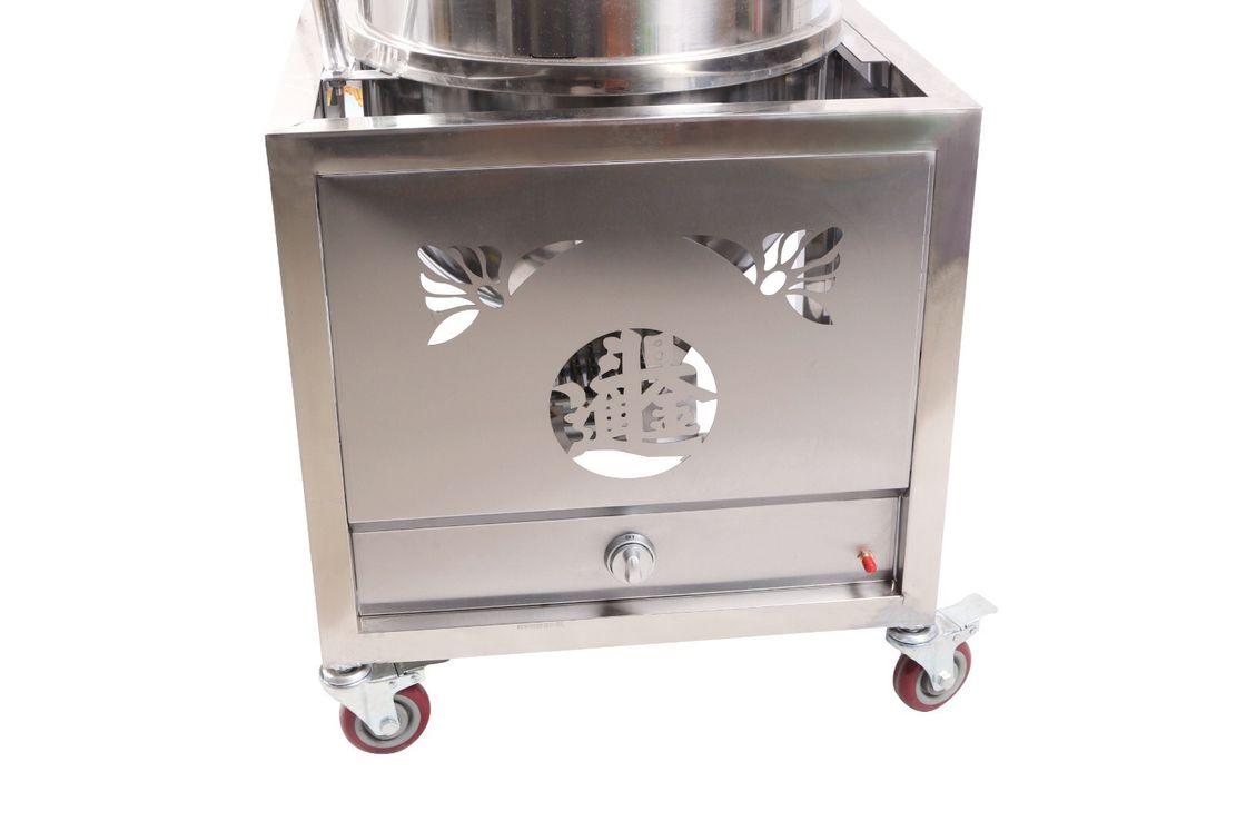 Pipoca esférica do aquecimento de gás que faz a máquina 50w com de aço inoxidável completo